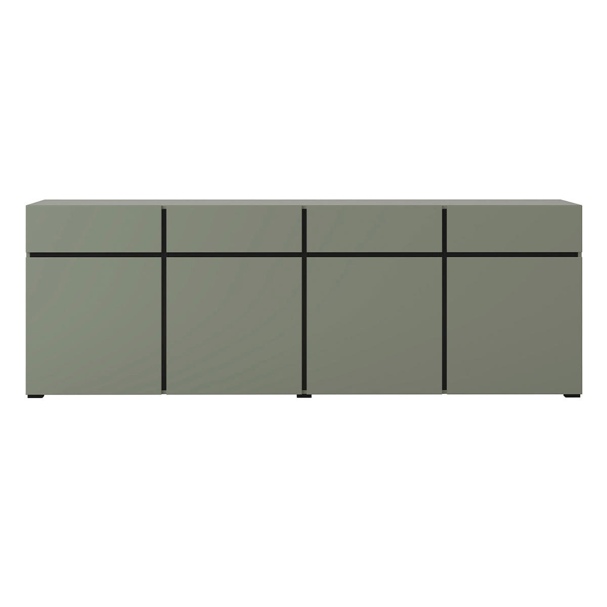 KOMODA Lilia Zelena - zelena, leseni material (225/78.5/40cm) - Petits-meubles