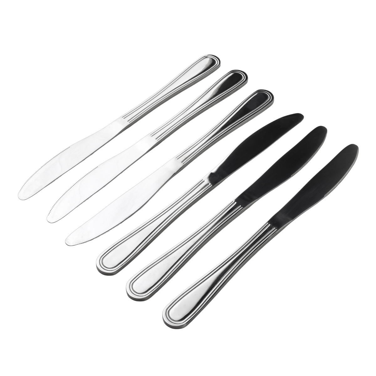 MESSER Dhalia Daisy 6-tlg silberfarben 2/2/22 cm Edelstahl - Silberfarben, Metall (2cm) - Mondex