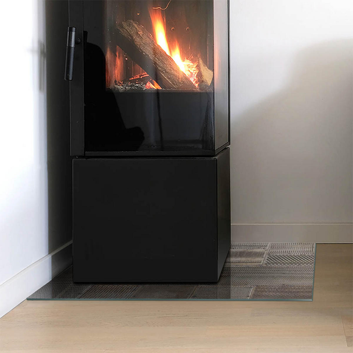 GLASPLATTE für Kamin 60x40 cm Beige - Beige, Glas (60/40/0.4cm) - ArtPrintCave