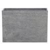 BLUMENTOPF grau rechteckig 34/80/56 cm Edessa - Grau, Stein (56cm) - Beliani