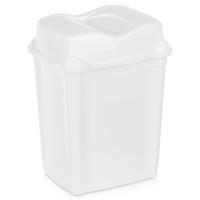 ABFALLEIMER, Kunststoff, weiß, 16 l - Weiß, Kunststoff (26/35/26cm) - Orion 