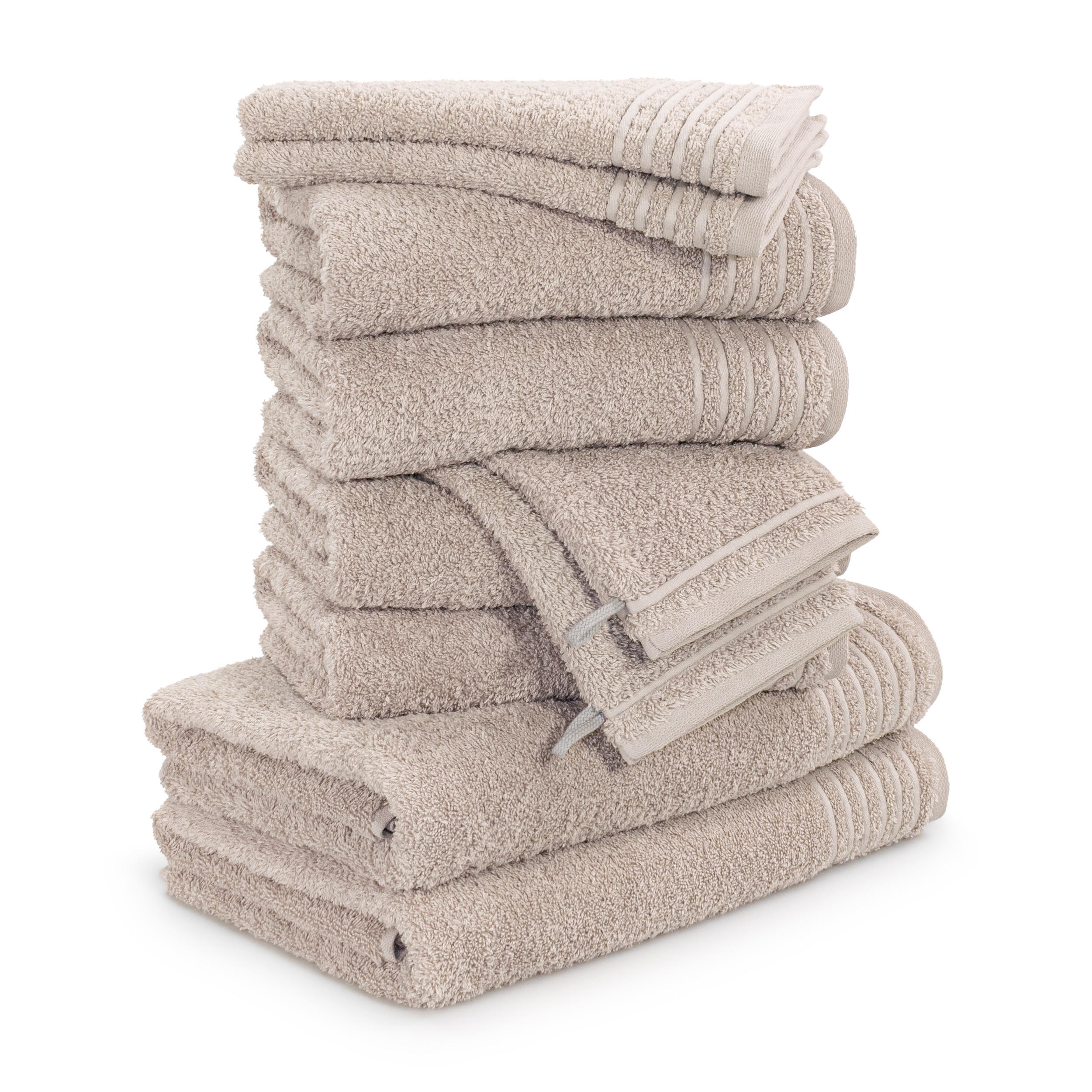 HANDTUCHSET NEW CLASSIC 10-TLG - Kaschmir, Textil (50/100cm) - MÖVE