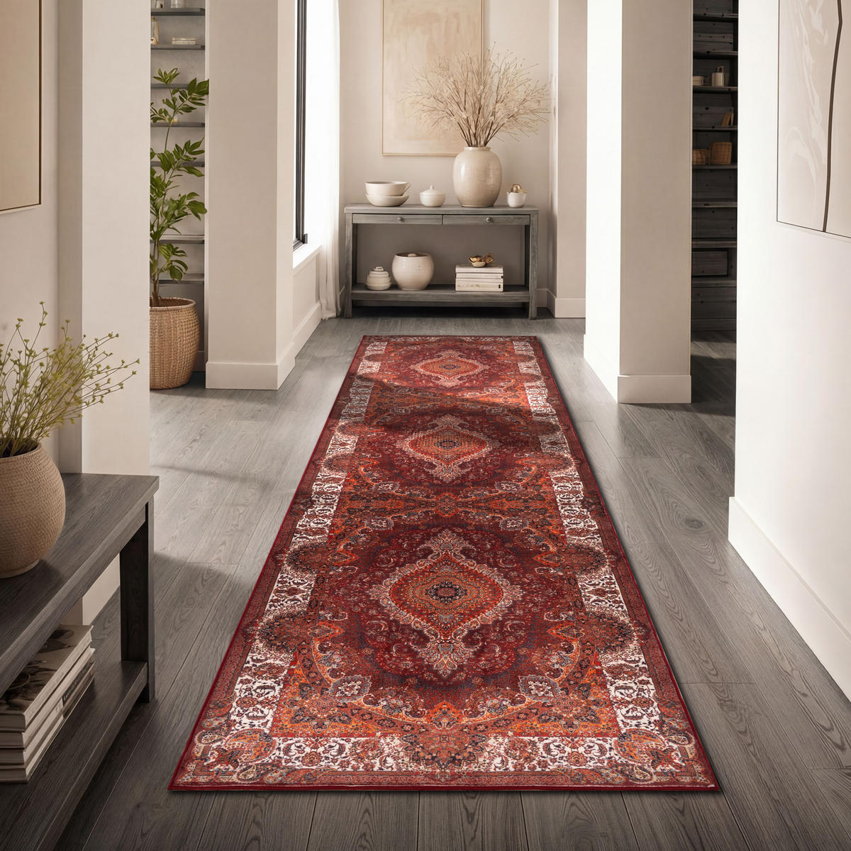 KURZFLORTEPPICH 80/300 cm Seoul 451 - Rot, Textil (80/300cm) - Paco Home