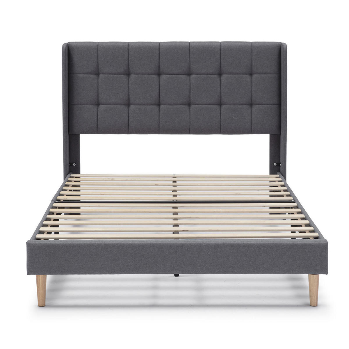 POLSTERBETT 90x190 cm Esther, Dunkelgrau - Dunkelgrau, Textil (195/96/117cm) - VS Venta-stock