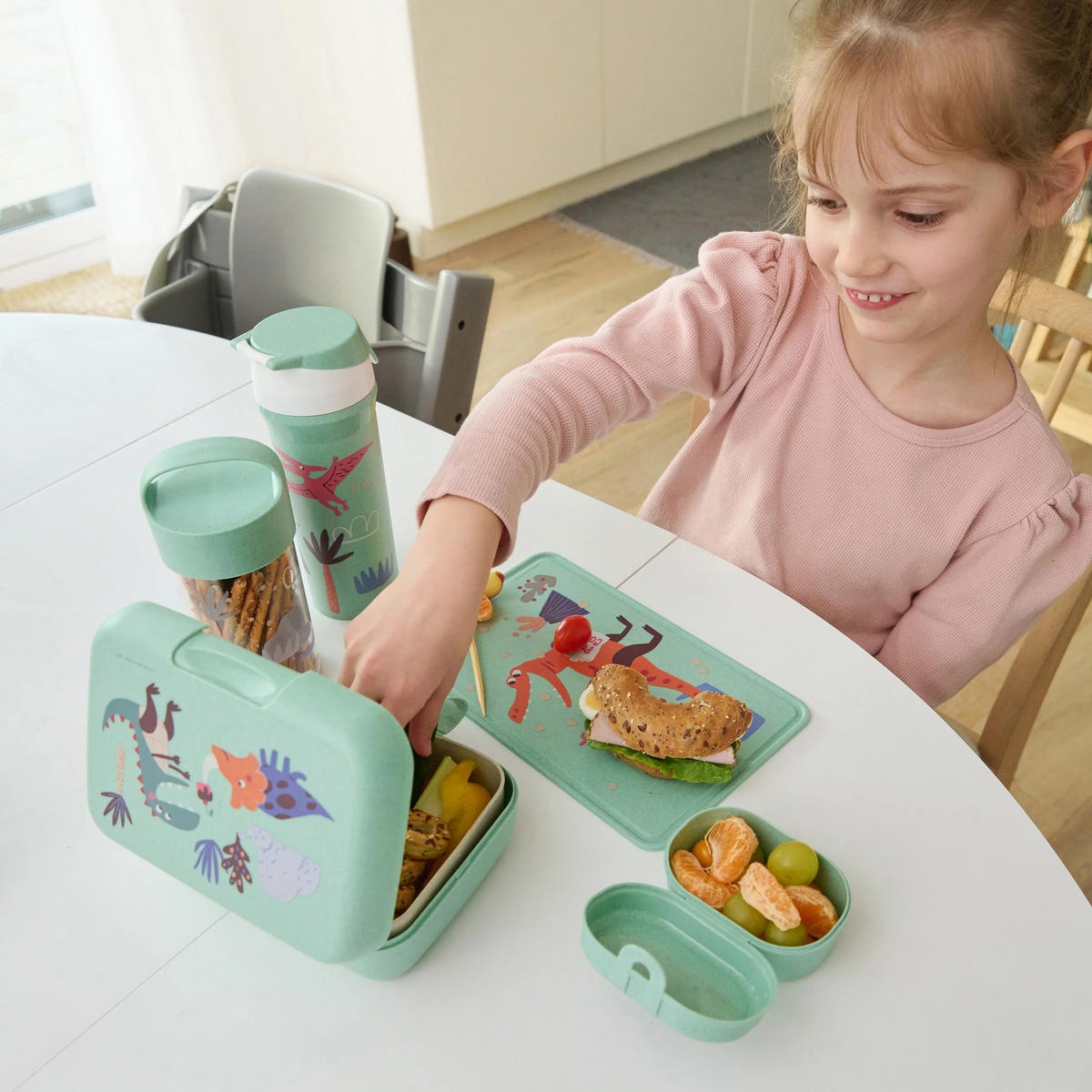 SNACKBOX Pascal Mini Dreams - Türkis, Kunststoff (7/5.2/9.6cm) - Koziol