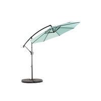 SONNENSCHIRM Rechteckiger Doppelseitig Hellgrün 4,5 m - Grün, Metall (294/294cm) - ComfortXL