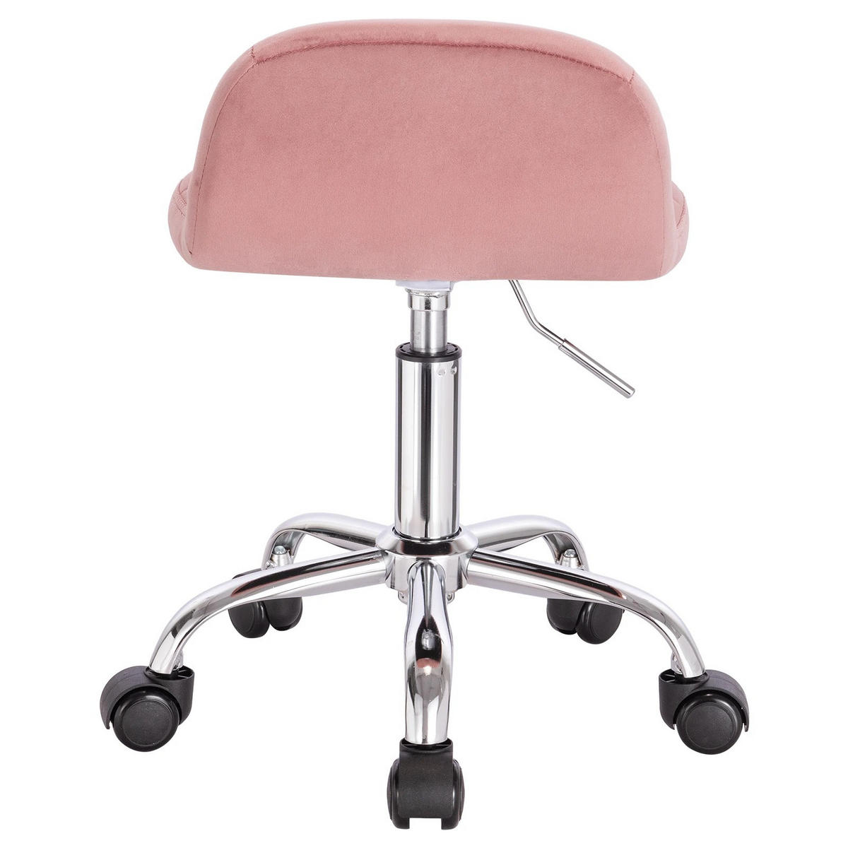 BÜROSTUHL höhenverstellbar Samt Pink - Pink, Metall (38/68/31cm) - Meubliv