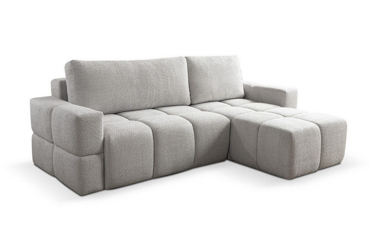 ECKSOFA L Weiß LORIN - Weiß, Textil (255/165cm) - Compleo24