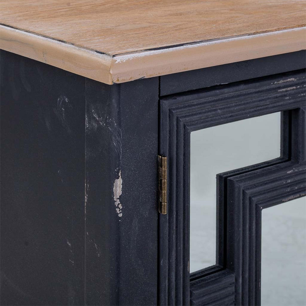 KONSOLE aus Holz 83x36x57 cm - Schwarz, Holz (83/56.5/36cm) - Wanderlust