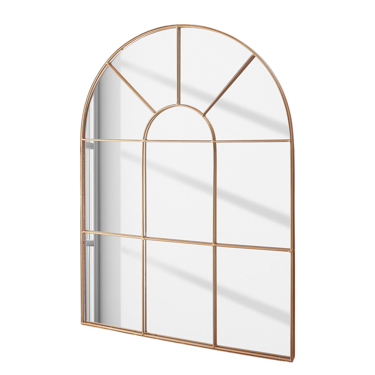 FENSTERSPIEGEL Finestra - Goldfarben, Glas (50/70/2cm) - Butlers