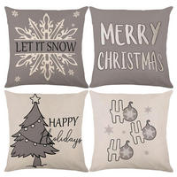 KISSENBEZUG 4er-Set 45 x 45 cm Weihnachten - Multicolor, Textil (45/45cm)
