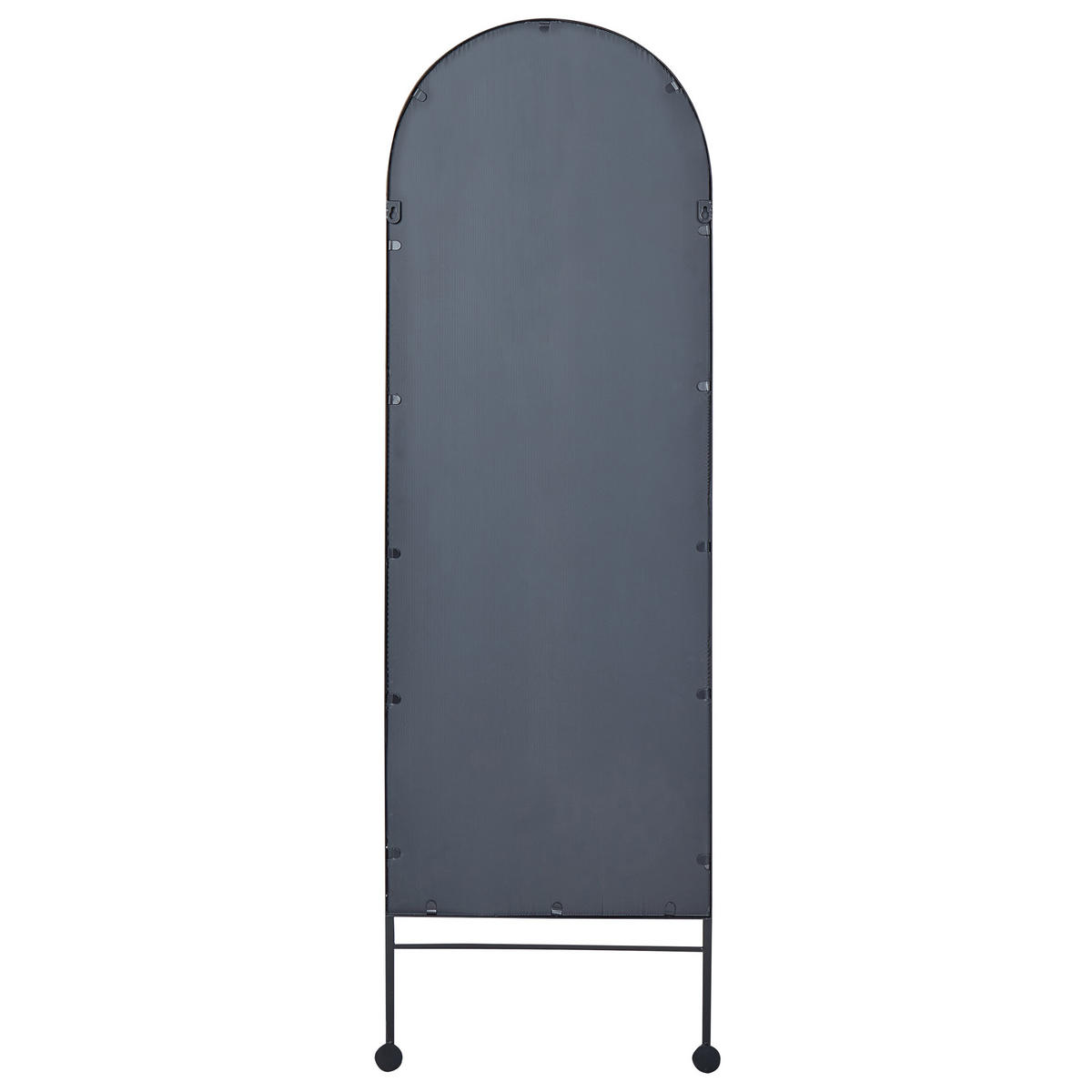 WANDSPIEGEL Metall schwarz 45/145 cm Jarnages - Schwarz, Metall (45/145/3cm) - Beliani