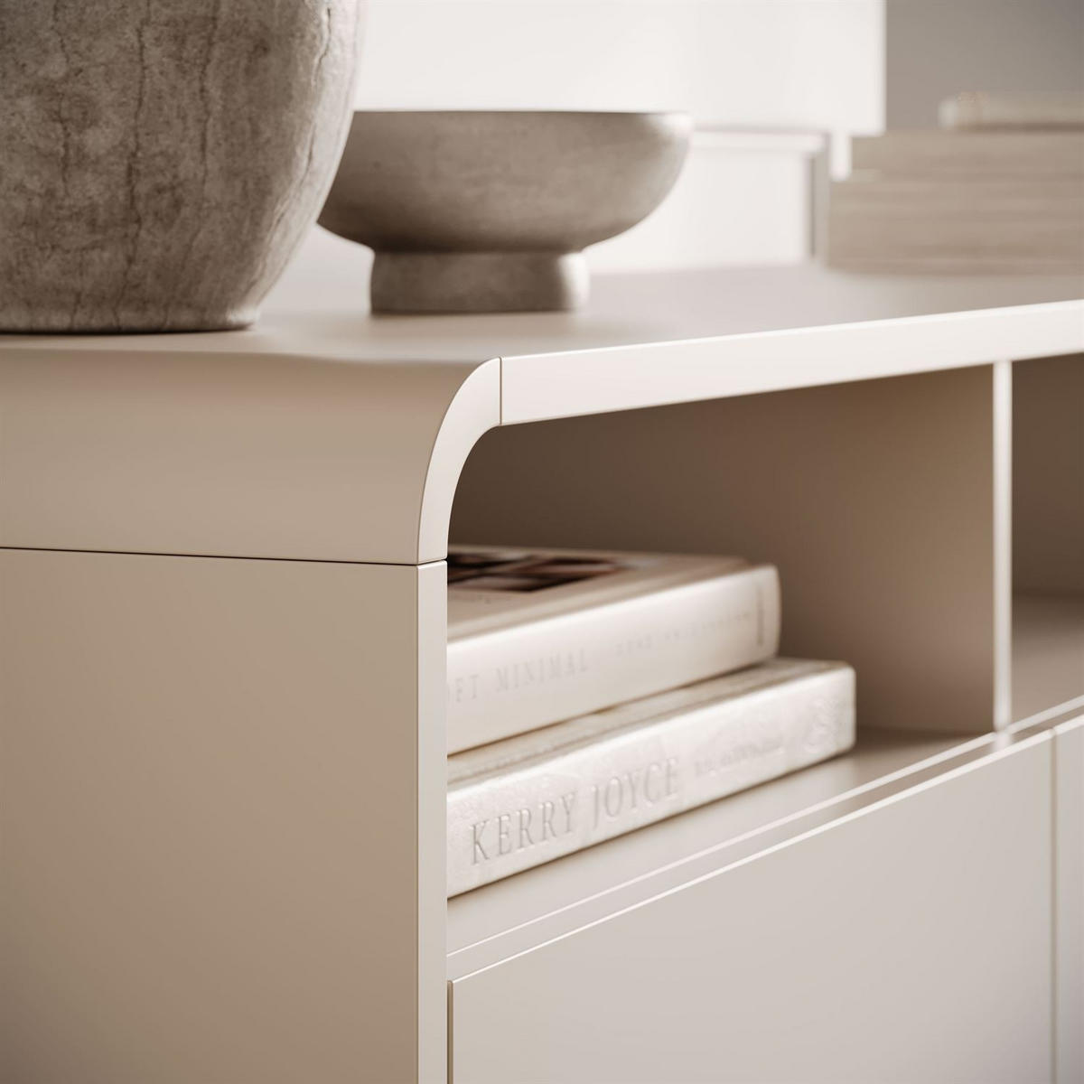 TV-SCHRANK OLIVIO 180 cm mit Schubladen - Kaschmir, Holzwerkstoff (180/44/39cm) - Lookway