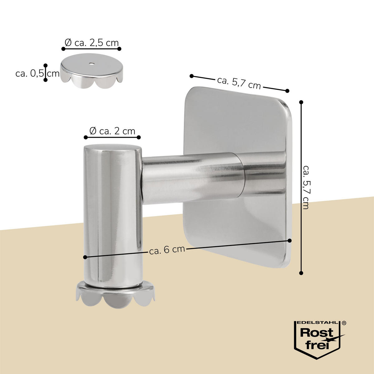SEIFENHALTER, silber - Edelstahlfarben, Metall (5.7/5.7/6cm) - bremermann