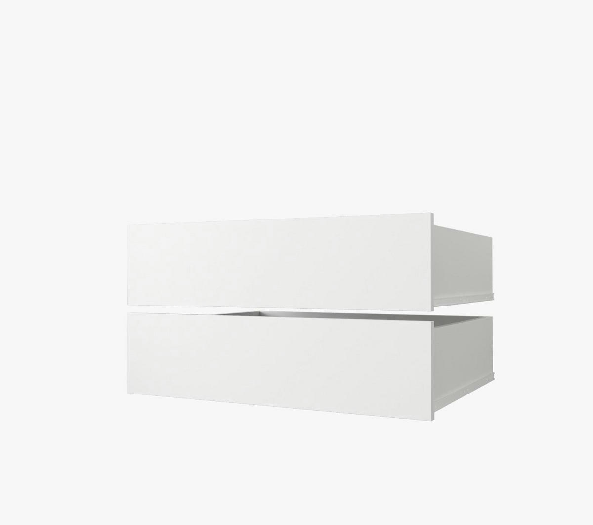 SCHIEBETÜRENSCHRANK - Kleiderschrank MALTESE 120 Weiß + schubladen - Weiß, Holzwerkstoff (120/200/62cm) - Möblo