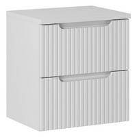 WASCHTISCHUNTERSCHRANK 50 cm 2 Teile - Nova White N BM101 in Weiß/Matt - Weiß, Holz (50/57/40cm)