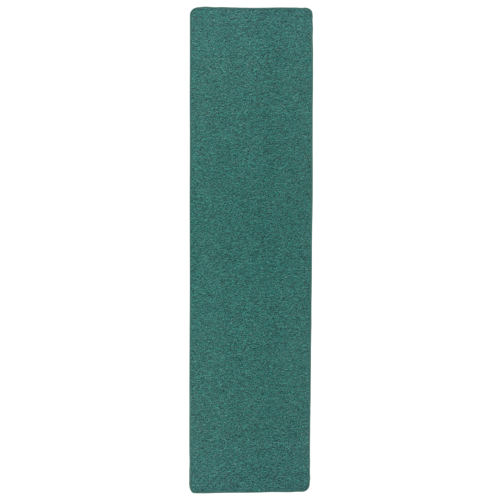 FEINSCHLINGEN VELOUR LÄUFER TEPPICH STRONG - Petrol, Textil (80/200cm) - Snapstyle