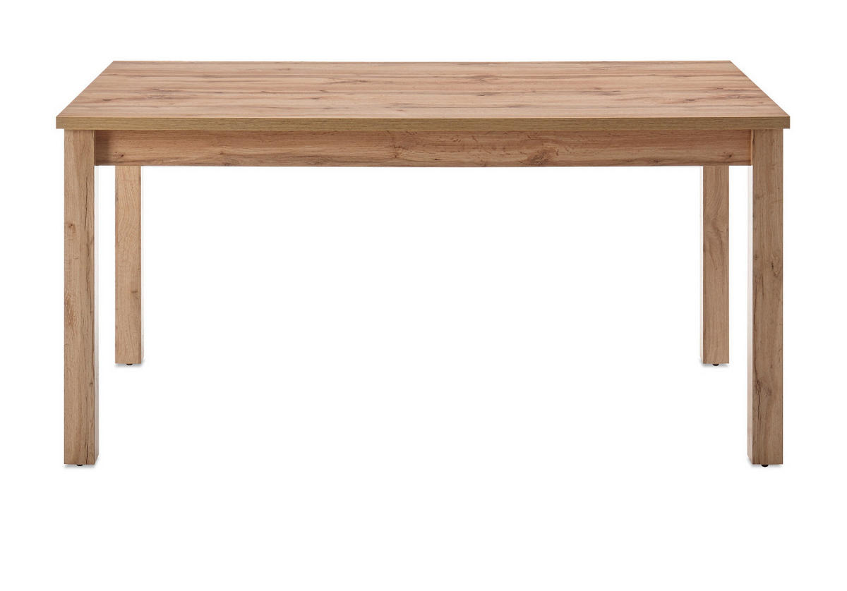 ESSTISCH Wotan Eiche 158 x 88 cm, Küchentisch im Landhaus-Stil - Eichefarben/Eiche Wotan, Holzwerkstoff (158/88/76cm) - Furn.Design