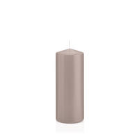 STUMPENKERZEN Silbergrau Ø 58 x 150 mm, 16 Stück - Silberfarben, Paraffin (6/15cm) - Wiedemann Kerzen