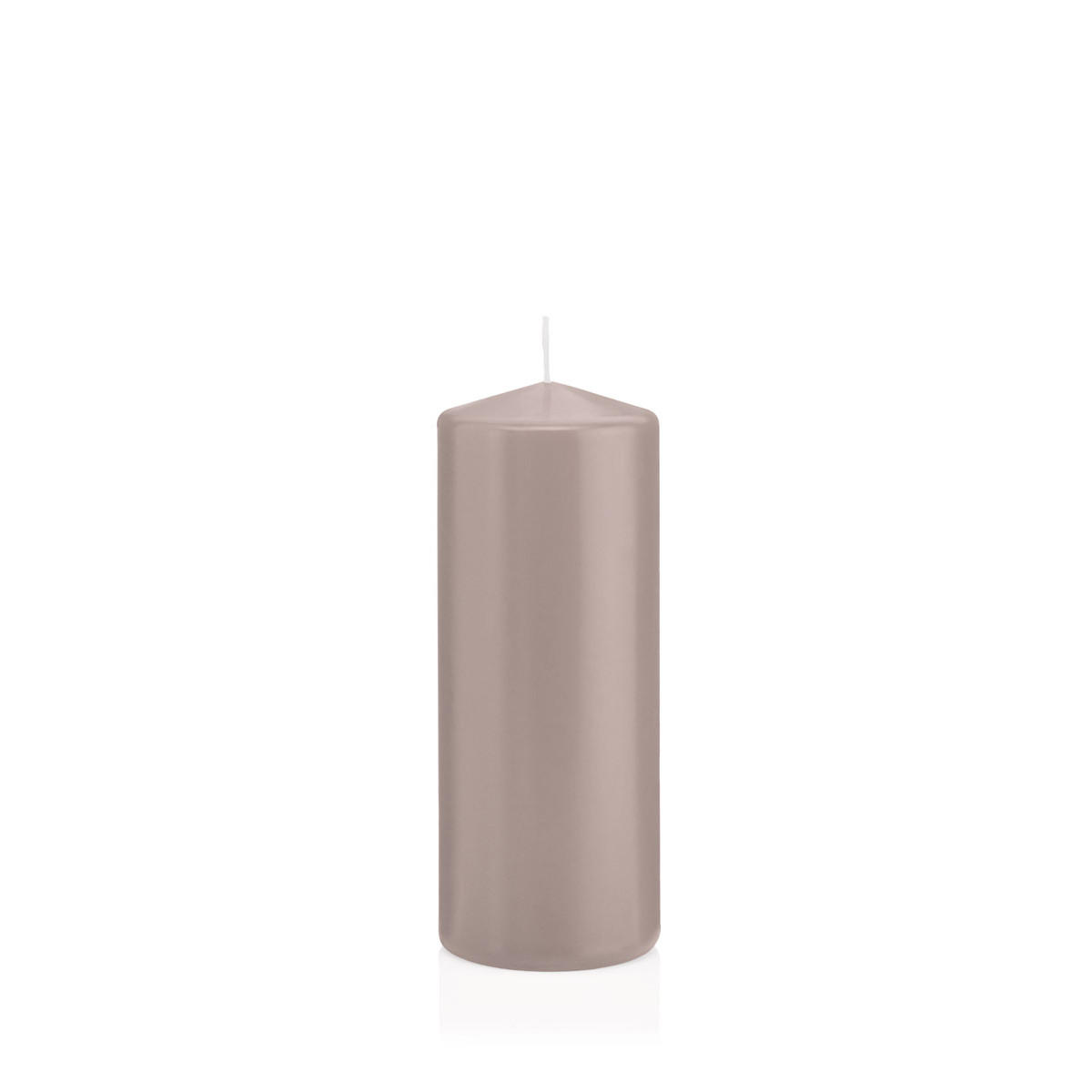 STUMPENKERZEN Silbergrau Ø 58 x 150 mm, 16 Stück - Silberfarben, Paraffin (6/15cm) - Wiedemann Kerzen