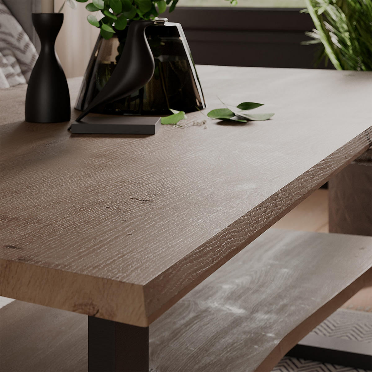 KONFERENČNÍ STŮL Yan Artisan - světle šedá, kompozitní dřevo (60/120/40cm) - Vicco