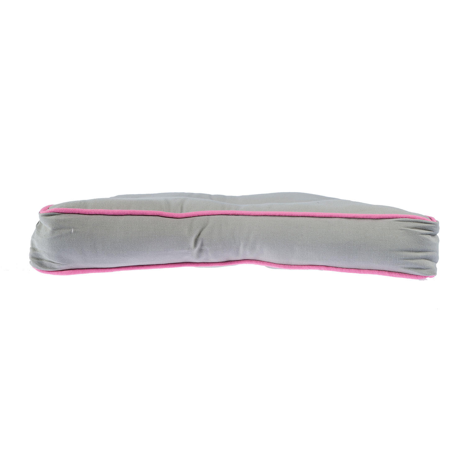 BODENKISSEN Stern, grau-rosa 70/48/7 cm - Rosa/Grau, Textil (70/48/7cm) - Homescapes