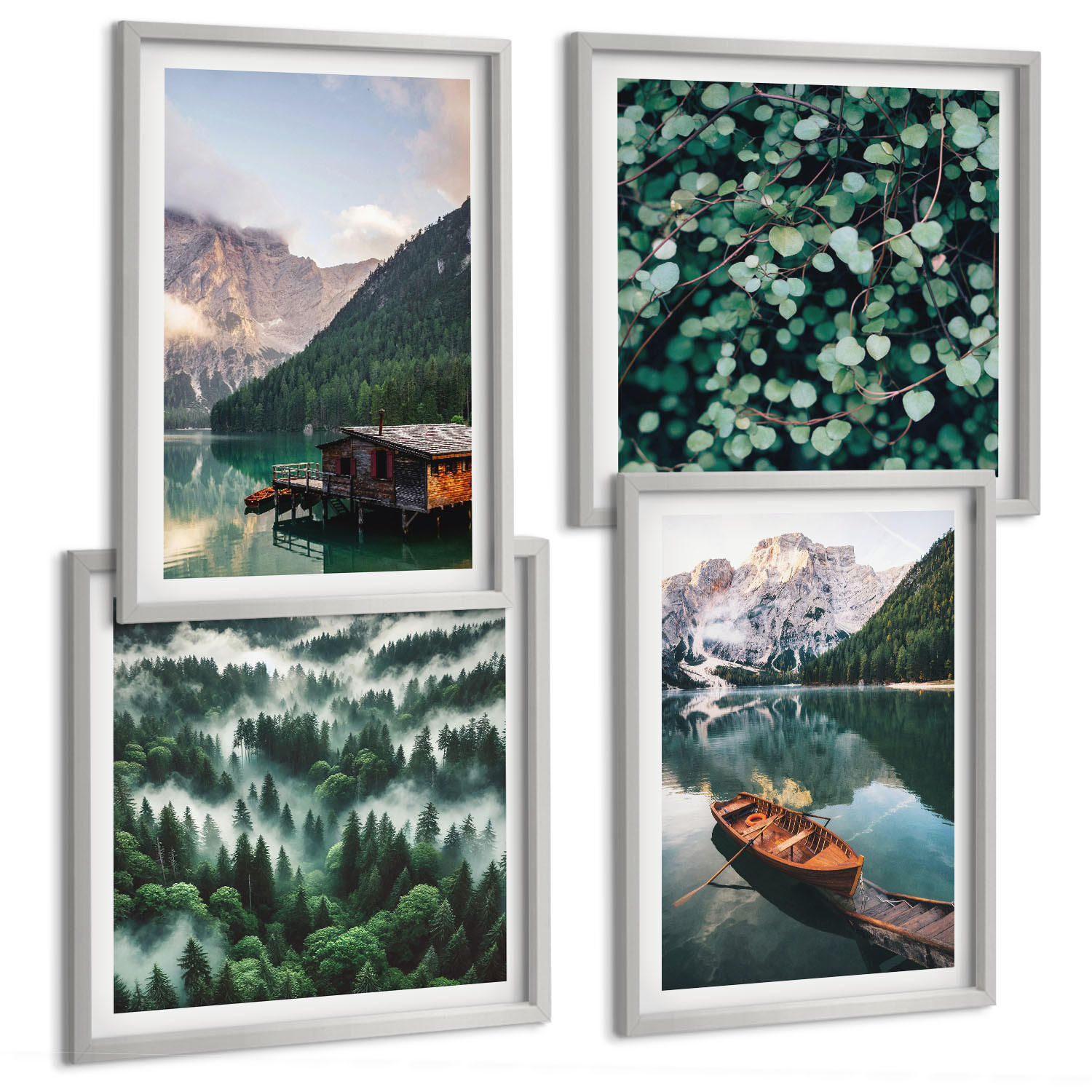 Tulup Bilder Silber 50x50 cm
