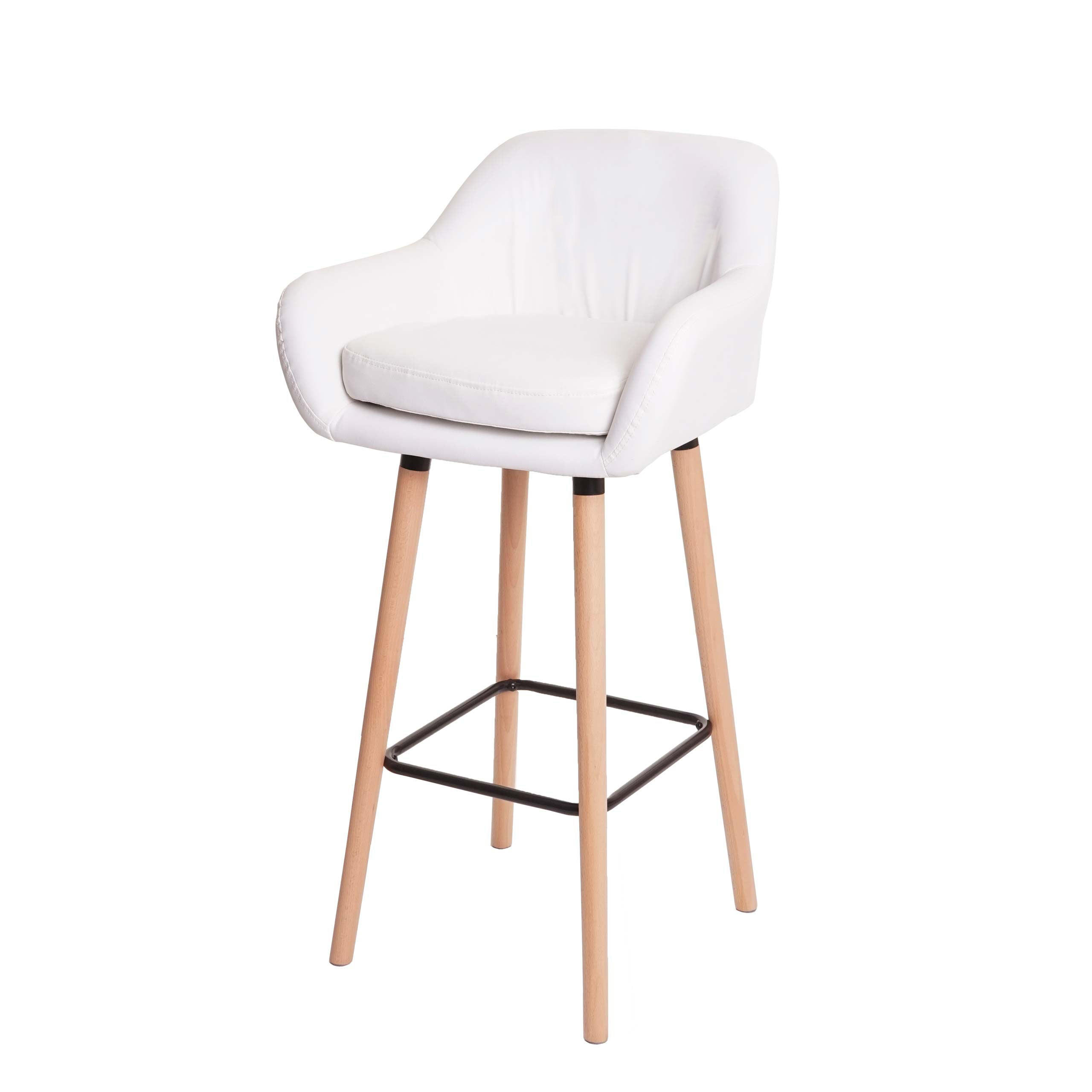 BARHOCKER Weiß 2er-Set - Weiß, Textil (53/99/45cm) - MCW