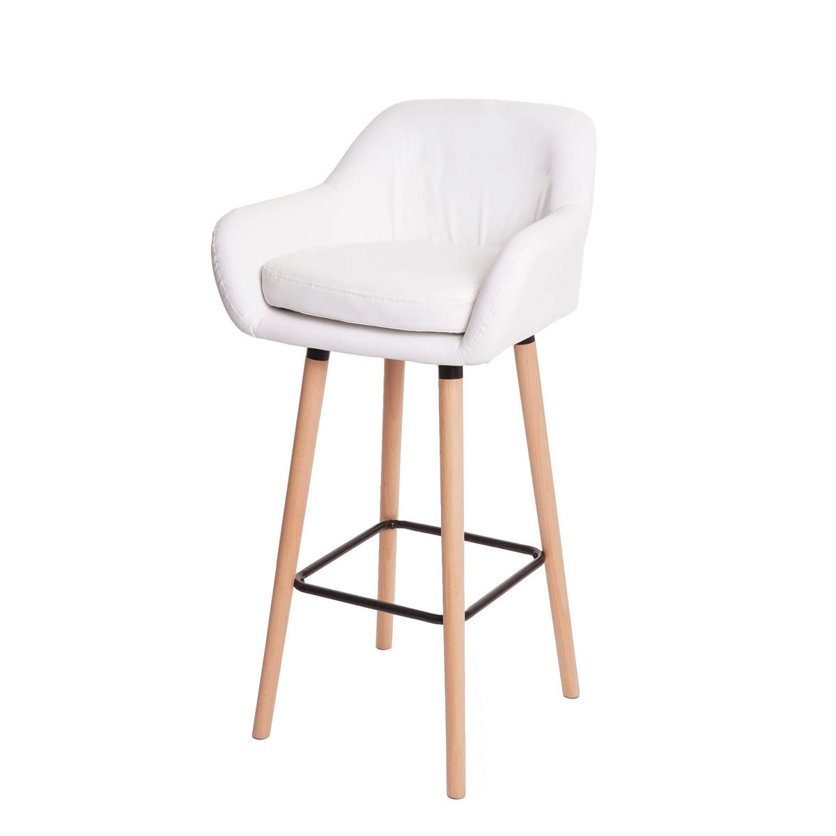 BARHOCKER Weiß 2er-Set - Weiß, Textil (53/99/45cm) - MCW