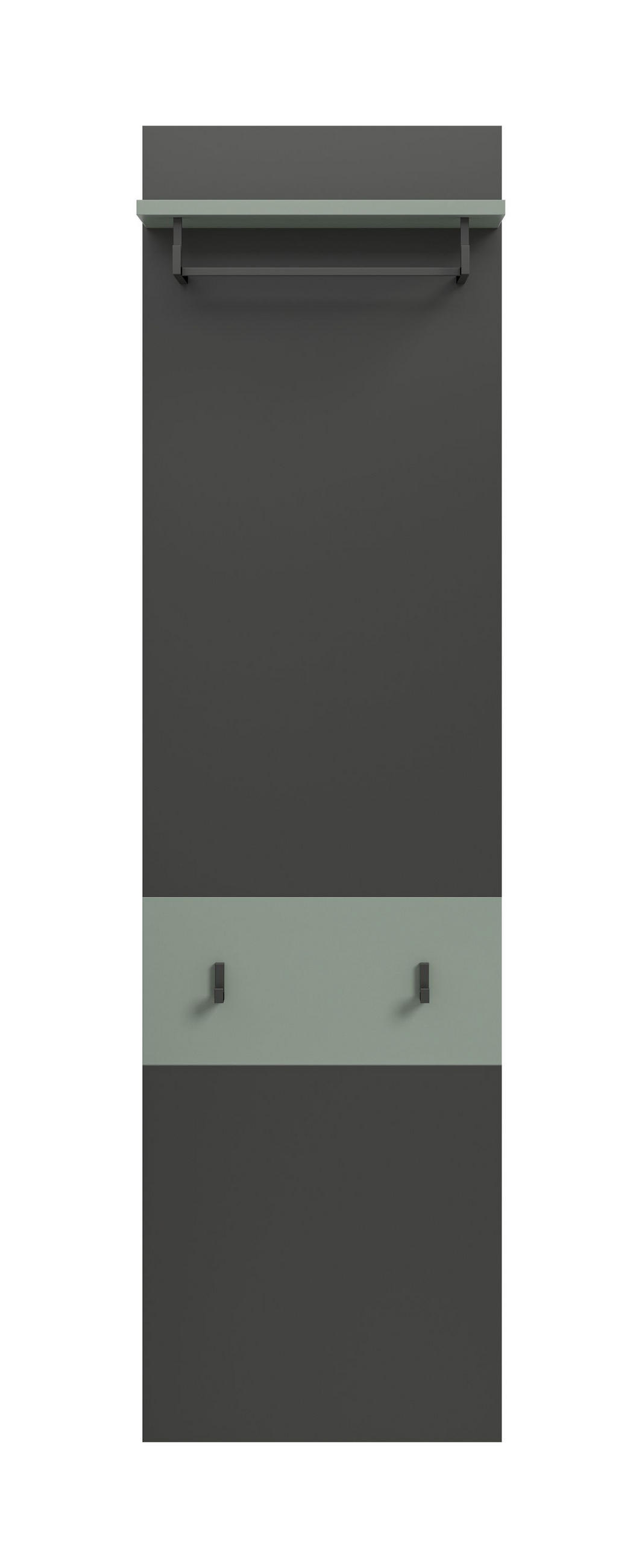 PANEEL CANU (B/H/T: ca. 45/165/29 cm) in Basalt grau/Smoke Green - Grau, Holzwerkstoff (45/165/29cm)