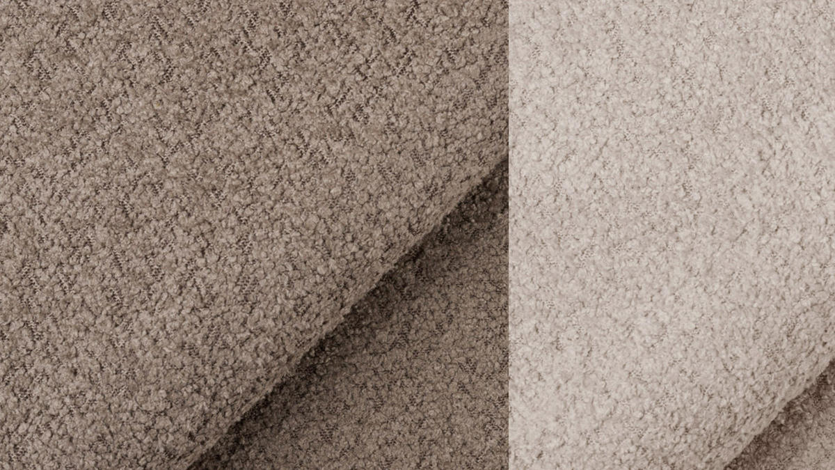 SOFA CALME 2,5-Sitzer, creme - Creme, Holz/Textil (199/92/108cm) - Courtois Laville