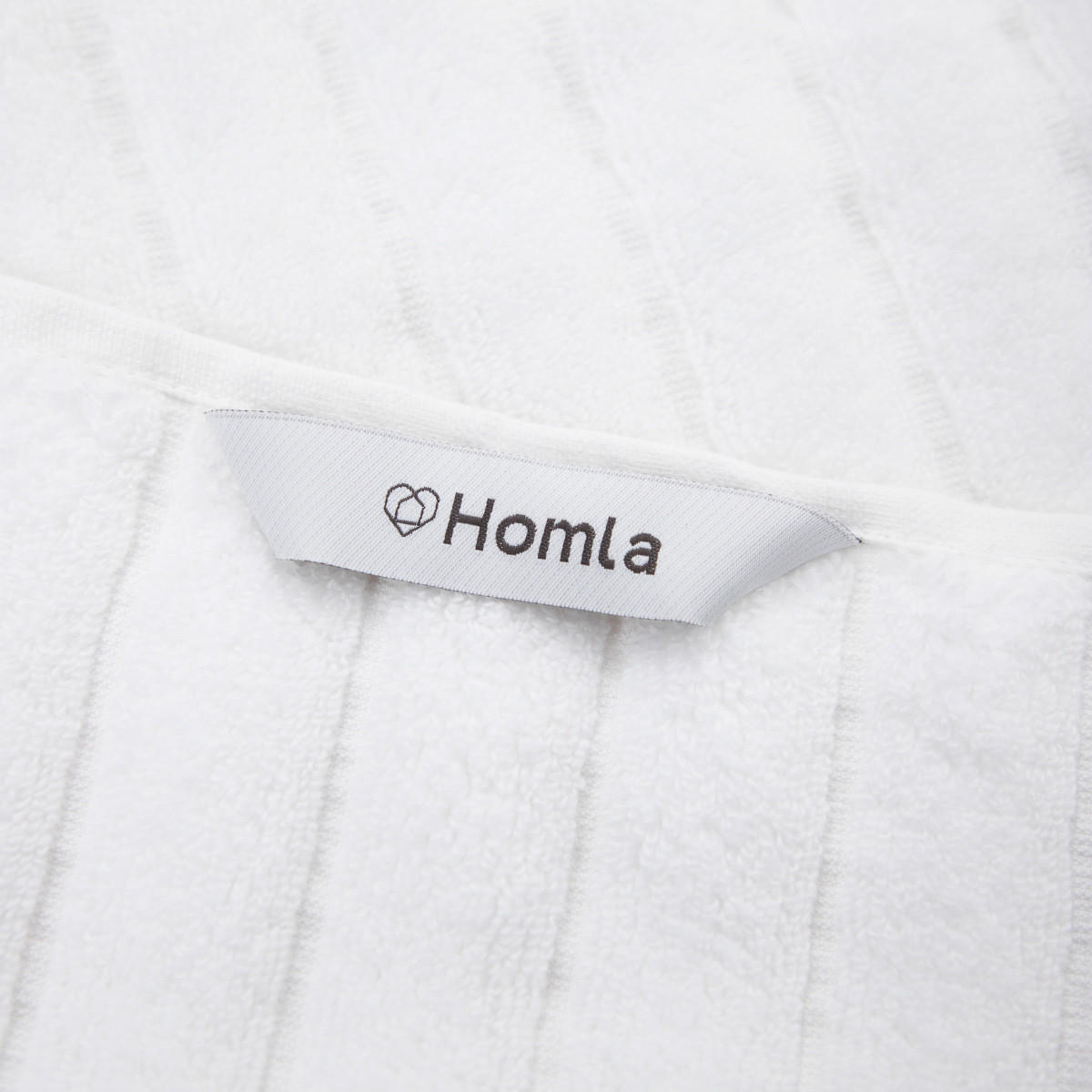 BADETUCH Astri weiß 50/90 cm - Weiß, Textil (50/90cm) - Homla