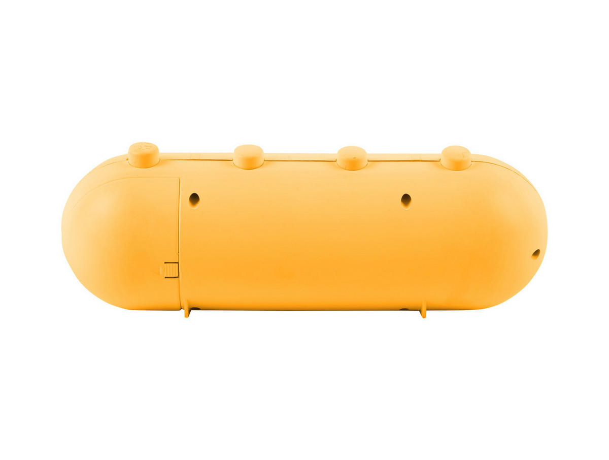 WECKER Retro Tube Calendar Flip 26/9/9.3 cm - Gelb, Kunststoff (9/9.3/26cm) - Karlsson