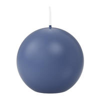 KUGELKERZEN Grau-Blau Ø 6 cm, 16 Stück - Blaugrau, Paraffin (6/6/6cm) - Wiedemann Kerzen
