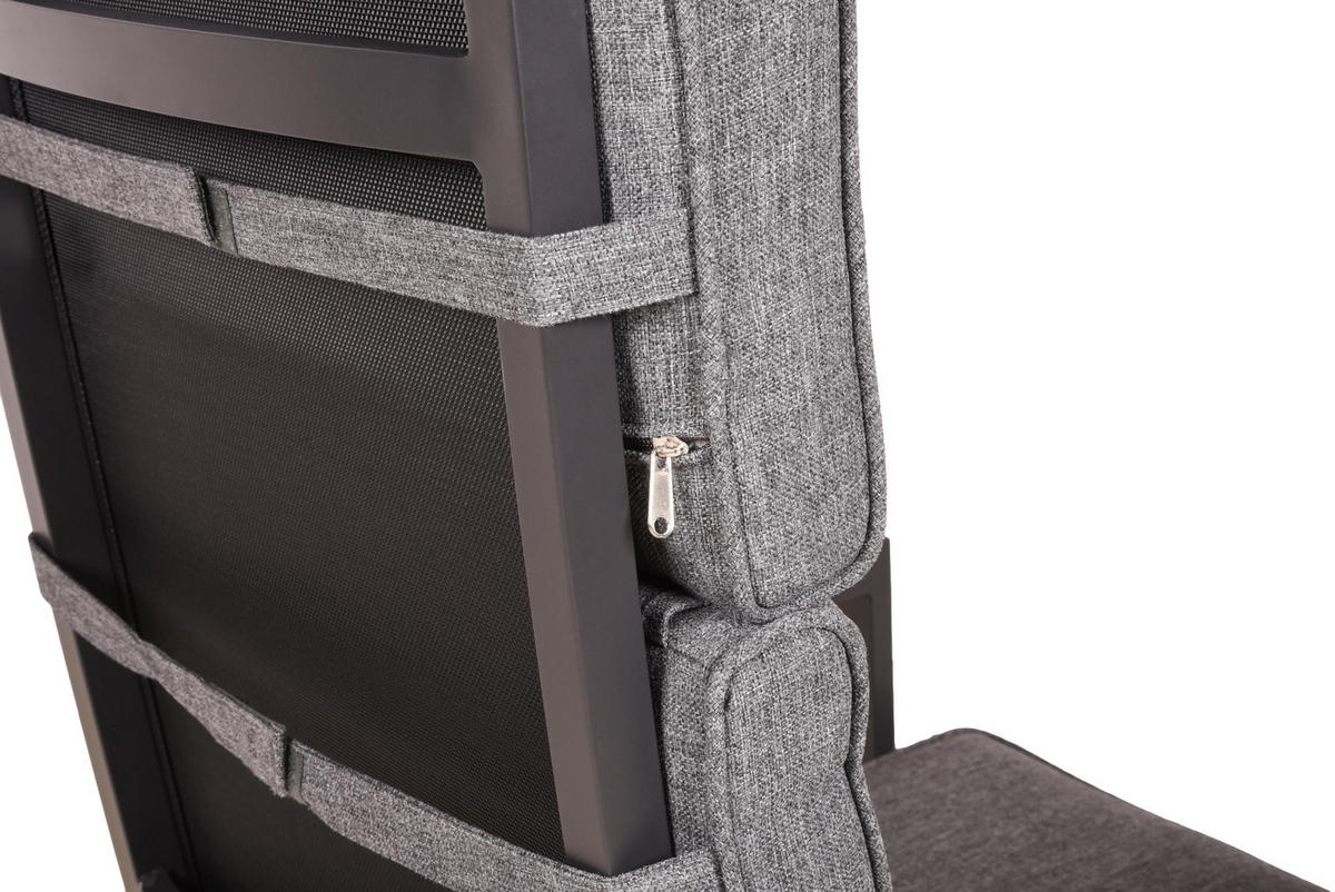 GARTENSTUHL 2er Set Mia Stapelstuhl - Schwarz, Kunststoff (59/106/58cm) - DELUKE