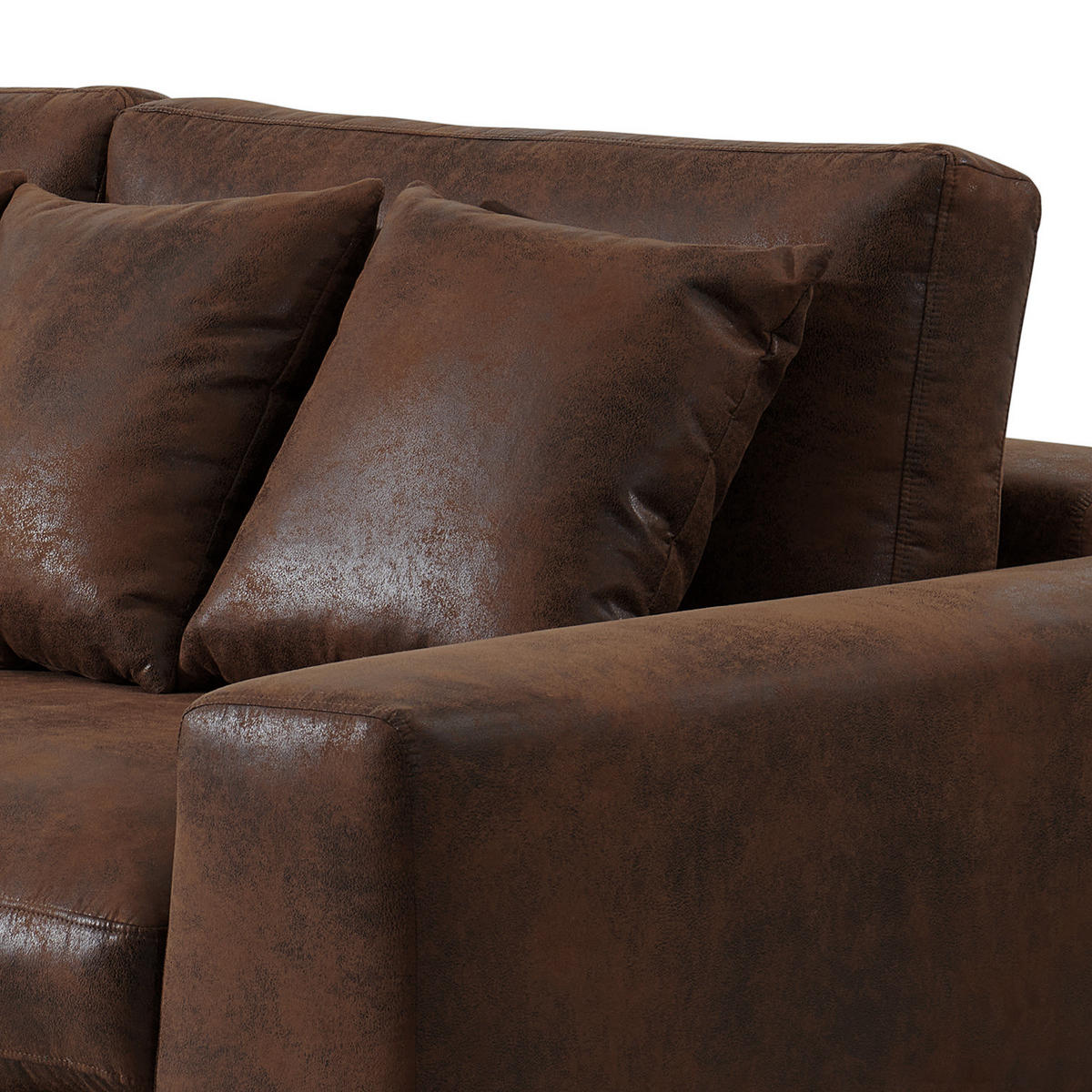 3-SITZER SOFA - Braun, Textil (243/92/103cm) - home24