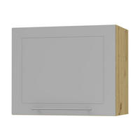 KLAPPHÄNGESCHRANK Kvantum W8/60 Dust Grey Matt / Eiche Artisan Matt 60 / 32,5 / 50cm - Eiche Artisan/Grau, Holz/Holzwerkstoff (60/50/32.5cm) - Feldmann-Wohnen