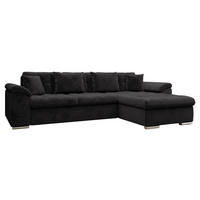 ECKSOFA Diana Premium, Seite: Rechts - Schwarz, Holz/Textil (280/160cm) - MIRJAN24