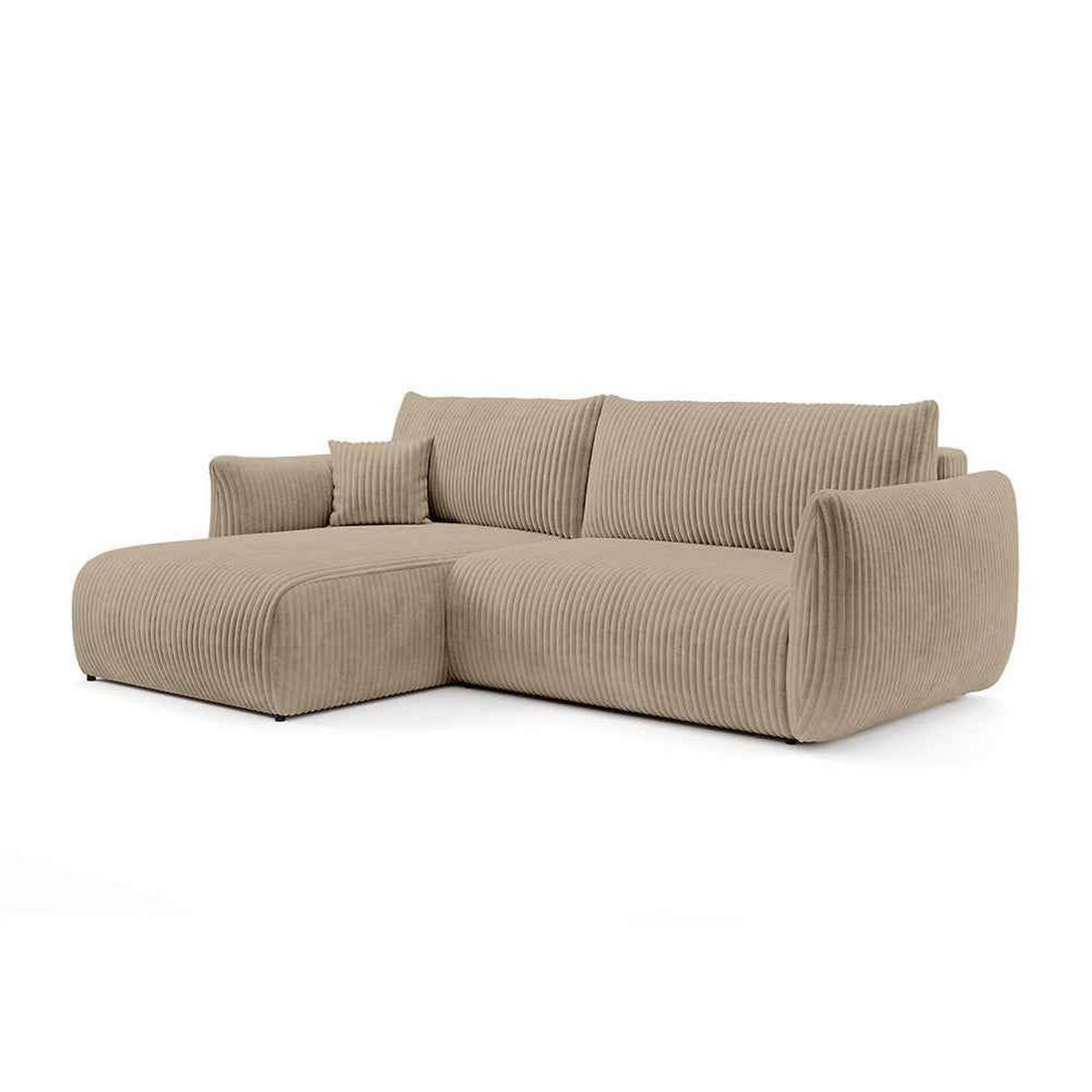 ECKSOFA ALLORO Olivgrün - Olivgrün, Textil (257/88/177cm) - Pillovely