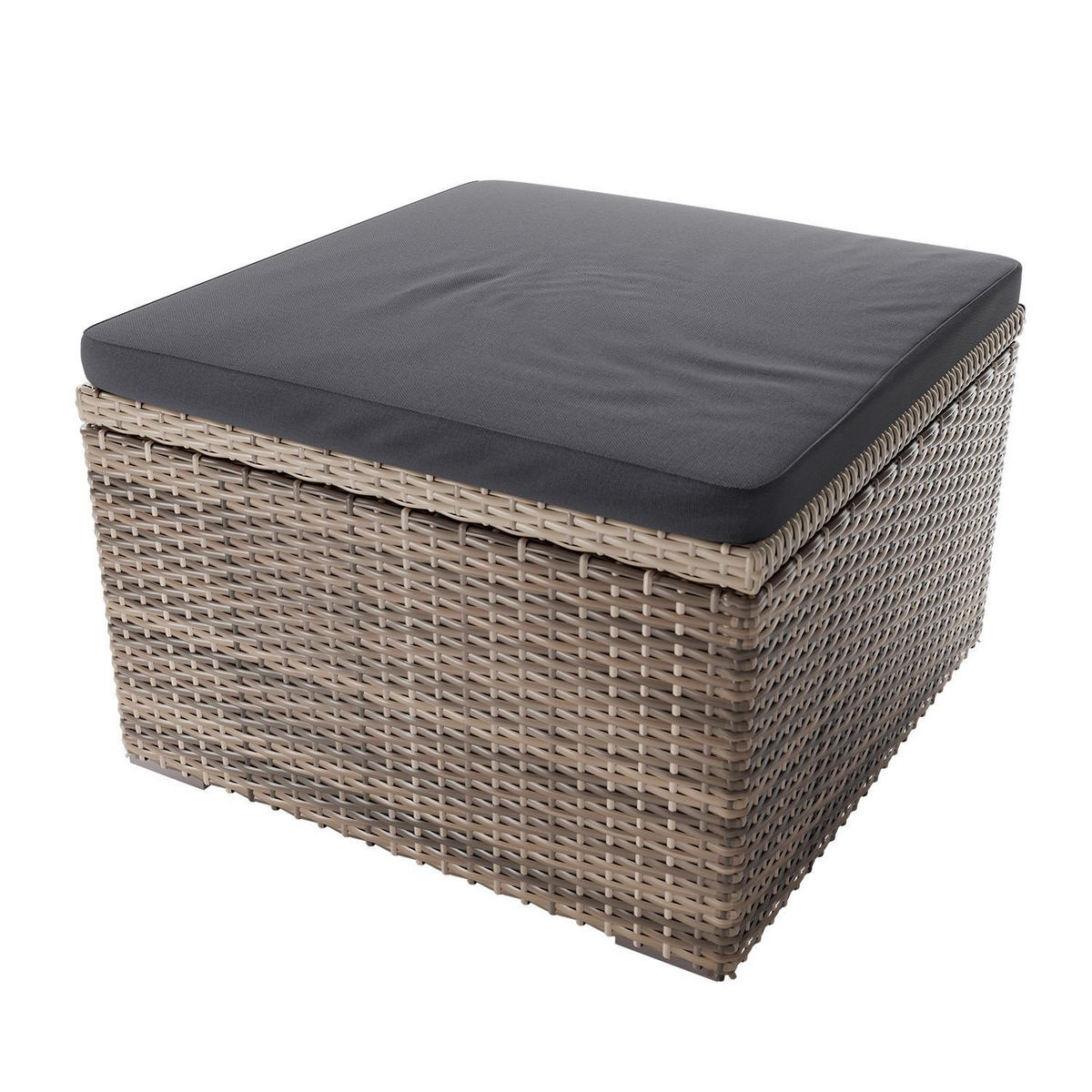 LOUNGEGARNITUR Punta Cana inkl. Abdeckung 3-tlg. - Grau, Kunststoff - Juskys