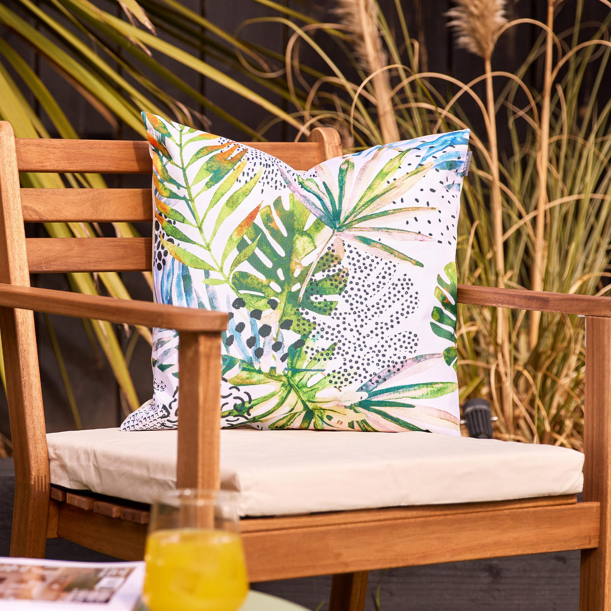 OUTDOOR-KISSEN - Multicolor, Textil (43/43cm) - Veeva