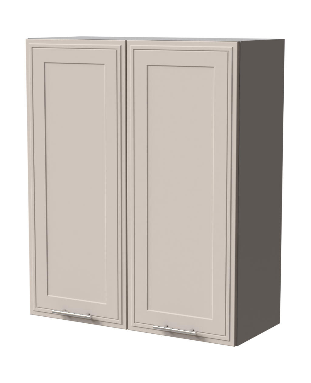 HÄNGESCHRANK Salo W4/80 Grau / Kaschmir Matt 80 / 32,5 / 96cm - Kaschmir/Grau, Holz/Holzwerkstoff (80/96/32.5cm) - Feldmann-Wohnen