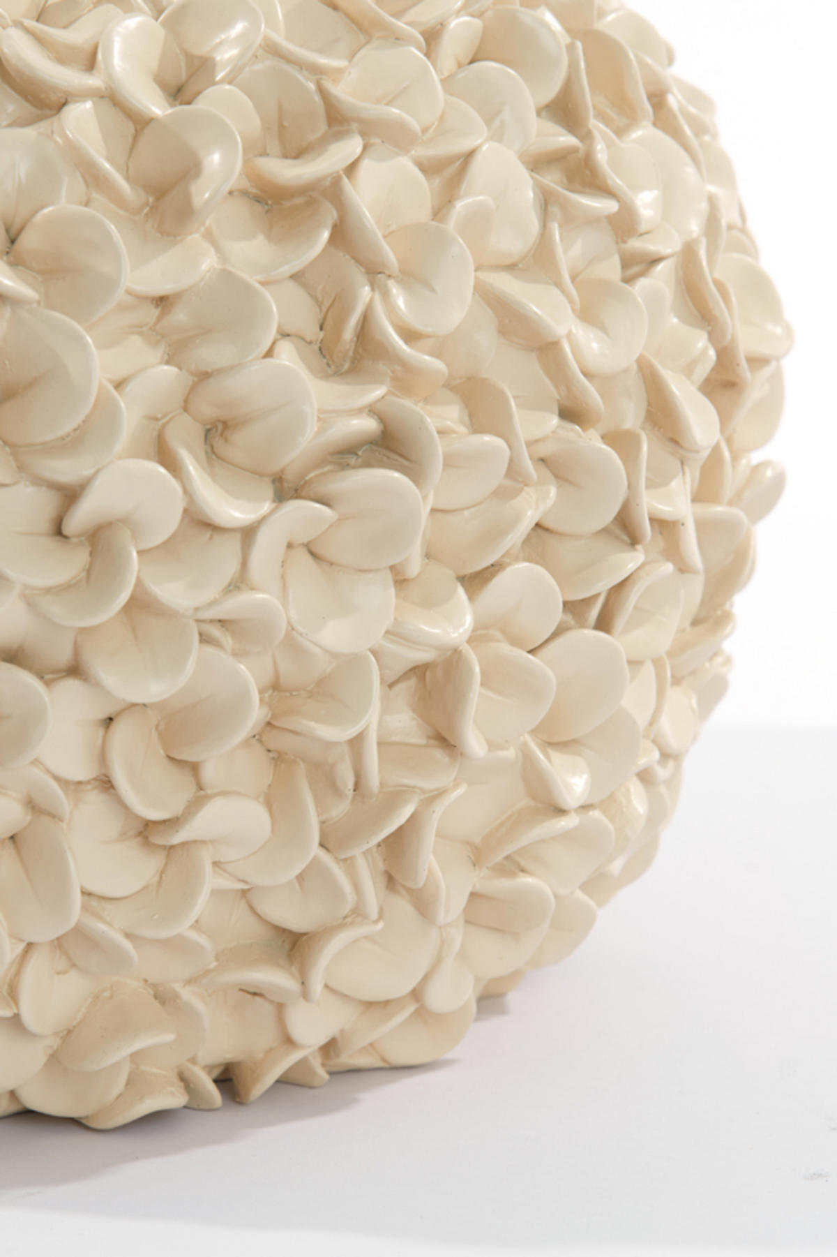 VASE Phylia Weiß Ø38/23 cm - Weiß, Kunststoff (23cm) - Light & Living