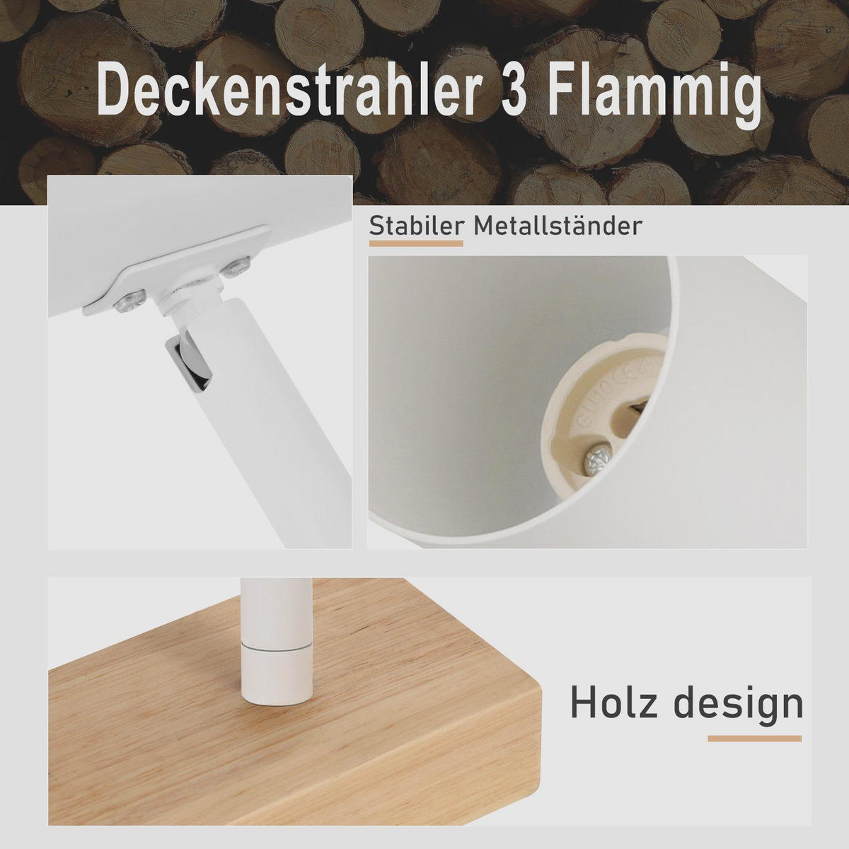 WANDLEUCHTE Martland - Weiß, Metall (41/14.3/10.5cm) - Nettlife
