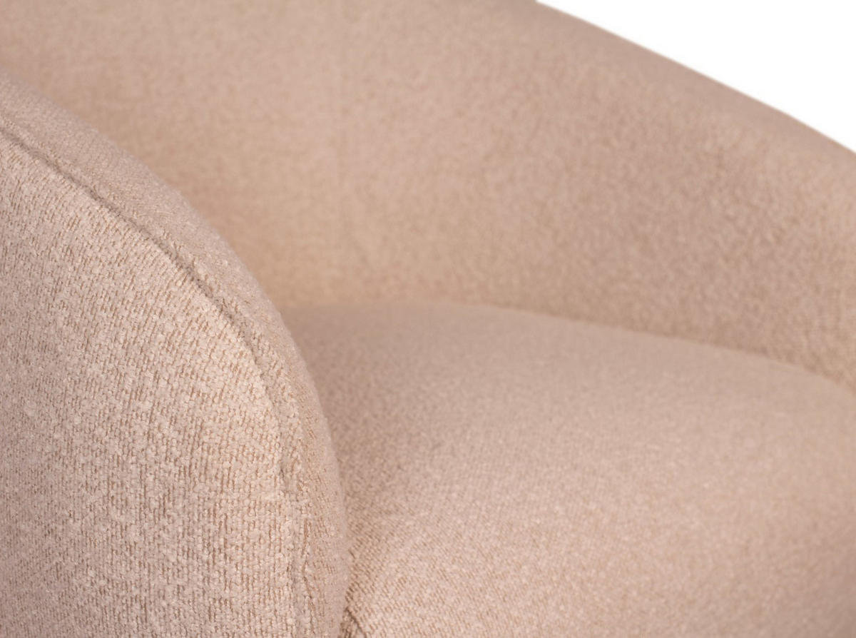 LOUNGESESSEL Alezio - beige - Beige/Braun, Holz/Textil (85/78/86cm) - bene living