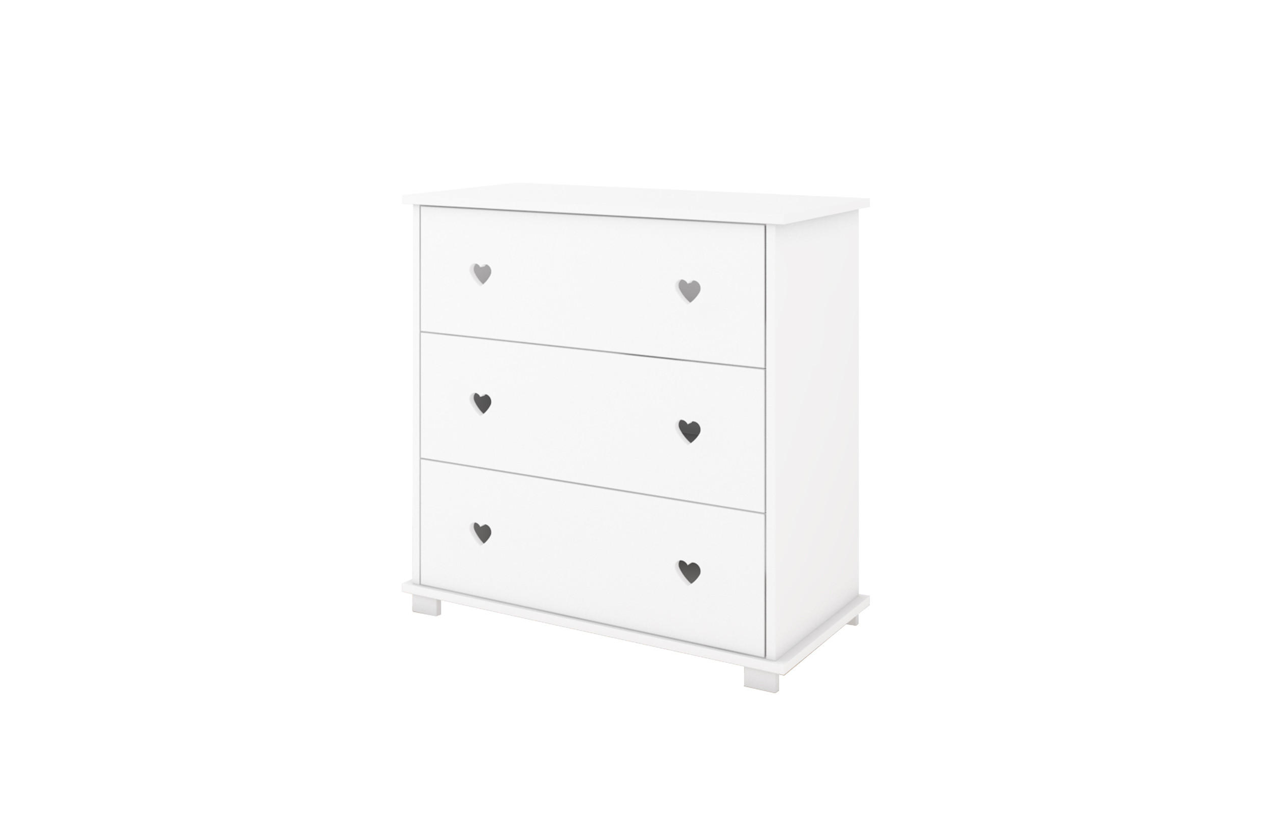 WICKELKOMMODE Kleines Herz - Eichefarben, Naturmaterialien (48/87/80cm) - kiki design