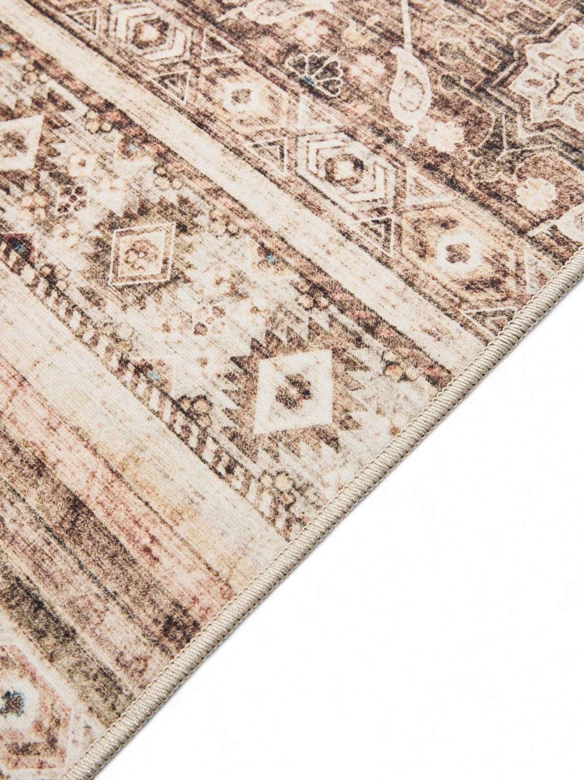 VINTAGE-TEPPICH George waschbar 140x200 cm - Braun, Kunststoff (140/200cm) - benuta