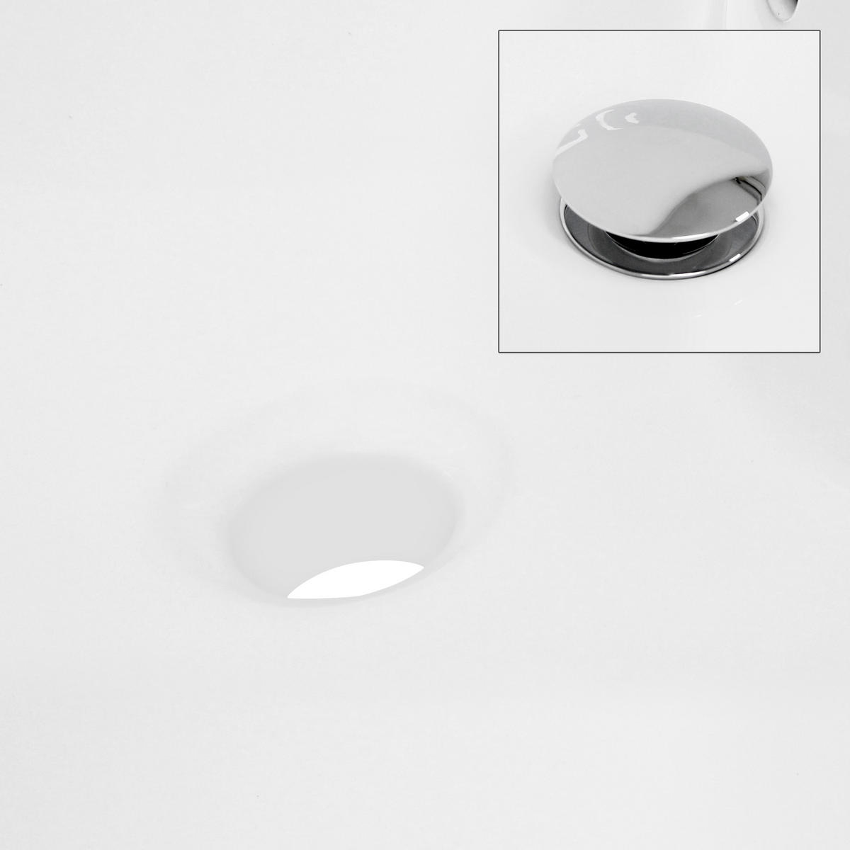 WASCHBECKEN - Weiß, Keramik (45.5/18.5/45.5cm) - ECD-Germany