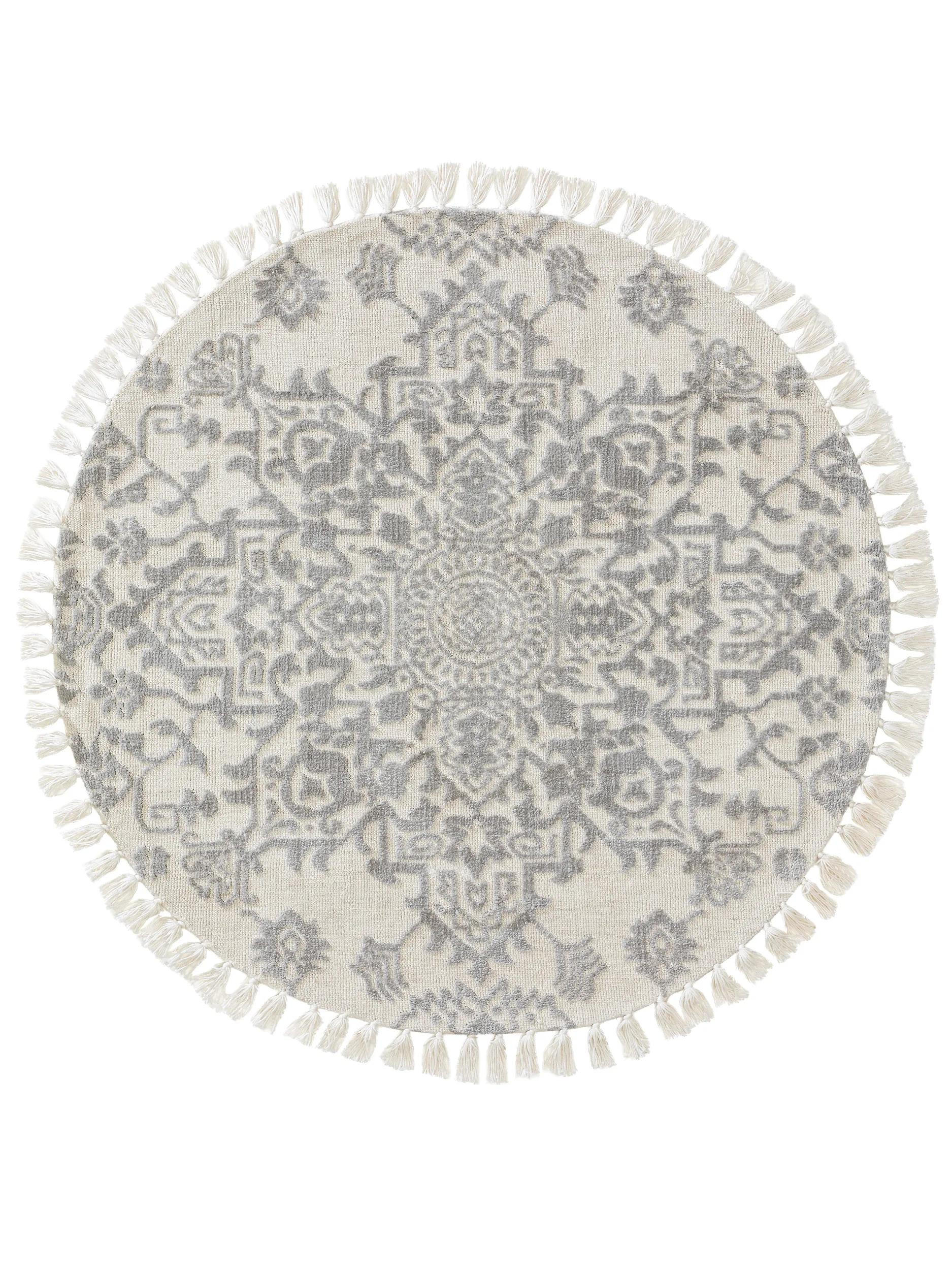 TEPPICH rund Elias Grau ø 150 cm rund - Grau, Textil (150/150cm) - benuta Nest