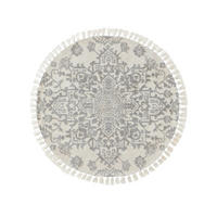 TEPPICH rund Elias Grau ø 150 cm rund - Grau, Textil (150/150cm) - benuta Nest